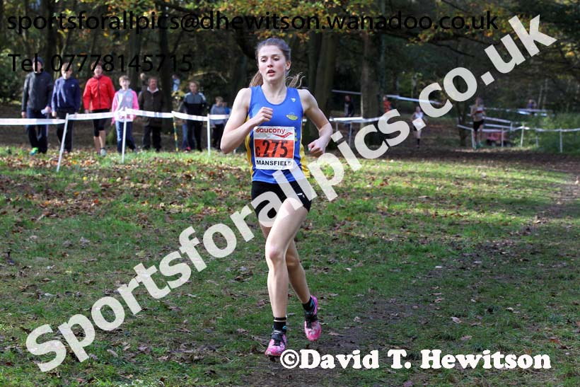 Under-17 womens National Cross Country Relays. Photo: David T. Hewitson/Sports for All Pics